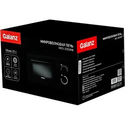 Микроволновая печь Galanz MOS-2002MB, 700 Вт, 20 л, чёрная - фото 51408586