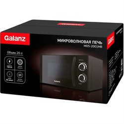 Микроволновая печь Galanz MOS-2001MB, 700 Вт, 20 л, чёрная - фото 51408608