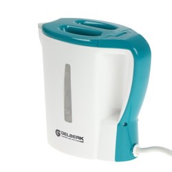 Чайник электрический GELBERK GL-467, пластик, 0.5 л, 500 Вт, бело-зеленый - фото 51408640