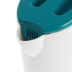 Чайник электрический GELBERK GL-467, пластик, 0.5 л, 500 Вт, бело-зеленый - фото 51408641