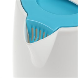 Чайник электрический GELBERK GL-461, пластик, 1.7 л, 2200 Вт, бело-бирюзовый - фото 51408660