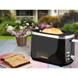 Тостер Oursson TO2104/BL, 750 Вт, 7 режимов, 2 тоста, цвет чёрный - фото 51409122