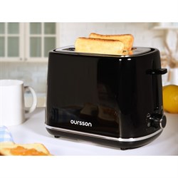Тостер Oursson TO2112/BL, 930 Вт, 2 тоста, цвет чёрный - фото 51409131