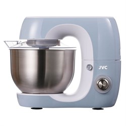 Миксер jvc JK-MX507, планетарный, 1000 Вт, 5.2 л, 6 скоростей, 3 насадки, белый с голубым - фото 51409580