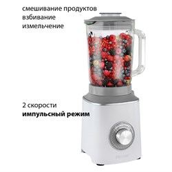 Стационарный блендер Pioneer SB143, 600 Вт, 1.5 л, серый - фото 51409659