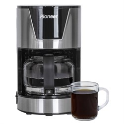 Кофеварка Pioneer CM051D, капельная, 550 Вт, 0.7 л, серебристый - фото 51409759