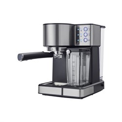 Кофеварка Polaris PCM 1536E, рожковая, 1350 Вт, капучинатор, серебристо-чёрная - фото 51410185