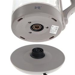 Чайник электрический Irit IR-1905, стекло, 1.8 л, 1500 Вт, бежевый - фото 51410244