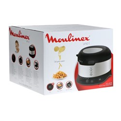 Фритюрница Moulinex AF179D10, 1900 Вт, 2.1 л, чёрно-серебристая - фото 51410947