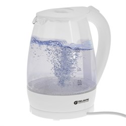 Чайник электрический Gelberk GL-472, стекло, 1.8 л, 2000 Вт, белый - фото 51411027