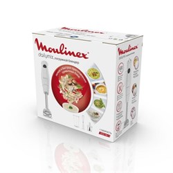Блендер Moulinex DD533132, погружной, 600 Вт, 0.5/0.8 л, 1 скорость, белый - фото 51411684