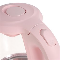 Чайник электрический Sakura SA-2733BG, стекло, 1.7 л, 2200 Вт, розовый - фото 51412425
