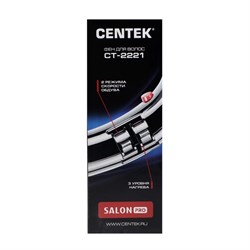 Фен Centek CT-2221 Professional, 2200 Вт, 2 скорости, 3 температурных режима, чёрный - фото 51412953