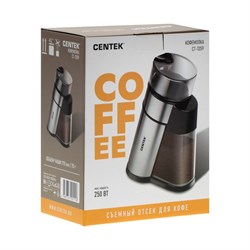 Кофемолка Centek CT-1359, электрическая, 250 Вт, 70 г, серебристая - фото 51412967