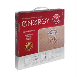 Весы напольные ENERGY ENМ-408Е, механические, до 120 кг, картинка "Песок" - фото 51413145