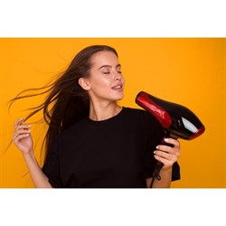 Фен Luazon LGE-004, 3800 Вт, 2 скорости, 3 температурных режима, красно-чёрный - фото 51413224