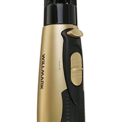 Фен-щётка WILLMARK WHS-0831, 800 Вт, 3 скорости, 3 температурных режима, чёрно-золот. - фото 51413507