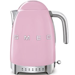 Чайник электрический Smeg KLF04PKEU, металл, 1.7 л, 2400 Вт, регулировка t, розовый - фото 51413590