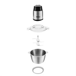 Измельчитель Kitfort КТ-3024, нержавеющая сталь, 350 Вт, 2 л, 2 скорости, сталь - фото 51414164