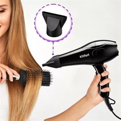 Фен Kitfort КТ-3207, 1000-1200 Вт, 2 скорости, 3 режима, концентратор, шнур 2,6 м - фото 51415207