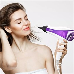 Фен Kitfort КТ-3214, 1000-1200 Вт, 2 скорости, 3 режима, концентратор, шнур 1.6 м - фото 51415221