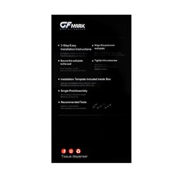 Фен GFmark 6812, настенный, 1200 Вт, 2 режима,  бело-чёрный - фото 51415302