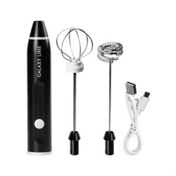 Капучинатор Galaxy GL 0791, 5 Вт, 0.4 л, 3 режима, чёрный - фото 51415538