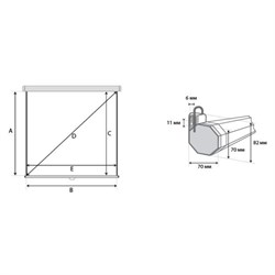 Экран Lumien 200x200 см, Eco Picture LEP-100103, 1:1, настенно-потолочный, рулонный - фото 51416141