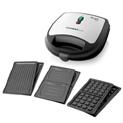 Сэндвичница 3 в 1 FIRST 5342-3, 700 Вт, пластины с антипригарным покрытием - фото 51416151