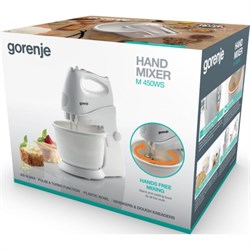 Миксер Gorenje M450WS, стационарный, 450 Вт, 2 л, 5 скоростей, белый - фото 51416189