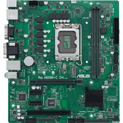 Материнская плата Asus PRO H610M-C D4-CSM, LGA1700, H610, 2хDDR4, VGA, HDMI, DP, mATX - фото 51416334