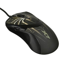 Мышь A4Tech Oscar Editor XL-747H коричневый/рисунок лазерная (3600dpi) USB2.0 (6but) - фото 51416567
