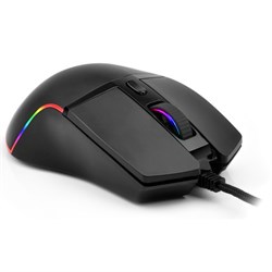 Мышь Оклик 717G PROPHECY черный оптическая (8000dpi) USB для ноутбука (6but) - фото 51416704