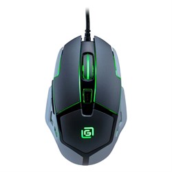 Мышь Оклик 915G HELLWISH V2 черный/серый оптическая (4800dpi) USB (6but) - фото 51416804