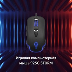 Мышь Оклик 925G STORM черный оптическая (3200dpi) USB (6but) - фото 51416815