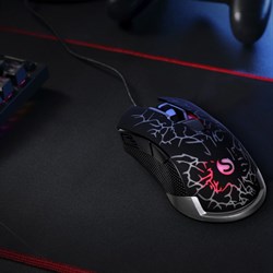 Мышь SunWind SW-M705G черный оптическая (3600dpi) USB для ноутбука (6but) - фото 51416845