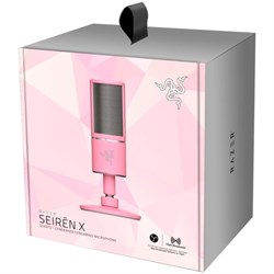 Микрофон проводной Razer Seiren X Quartz 2м розовый - фото 51416966