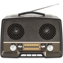 Радиоприемник настольный Hyundai H-PSR156 коричневый USB SD/microSD - фото 51417726