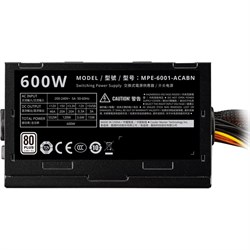 Блок питания Cooler Master ATX 600W Elite V4 80+ (24+4+4pin) APFC 120mm fan 5xSATA RTL - фото 51417949