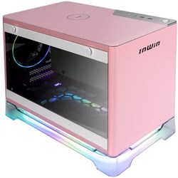 Корпус Inwin CF08A (A1PLUS) розовый 650W miniITX 4x120mm 2xUSB3.0 audio - фото 51418854