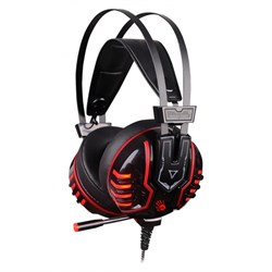 Наушники с микрофоном A4Tech Bloody M615 черный 2.2м мониторные оголовье (M615 B/R) - фото 51422094