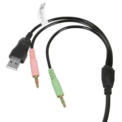 Наушники с микрофоном Оклик HS-L700G INFINITY черный 2.2м мониторные оголовье (1102308) - фото 51422153