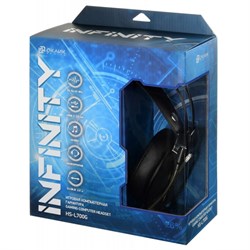 Наушники с микрофоном Оклик HS-L700G INFINITY черный 2.2м мониторные оголовье (1102308) - фото 51422155