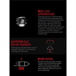 Клавиатура A4Tech Bloody B500N, USB, игровая, с подсветкой, серая - фото 51422214