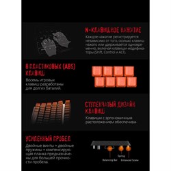 Клавиатура A4Tech Bloody B800 механическая серый/черный USB for gamer LED (B800 (NETBEE)) - фото 51422242