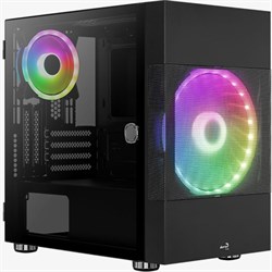 Корпус Aerocool Atomic-G-BK-v1 черный без БП mATX 2x120mm 2x140mm 2xUSB3.0 audio bott PSU - фото 51422385