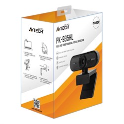 Камера Web A4Tech PK-935HL, 2 Мп, 1920×1080, USB 2.0, с микрофоном, чёрная - фото 51422468