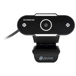 Камера Web Оклик OK-C012HD черный 1Mpix (1280x720) USB2.0 с микрофоном - фото 51422521