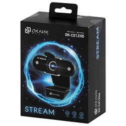 Камера Web Оклик OK-C012HD черный 1Mpix (1280x720) USB2.0 с микрофоном - фото 51422526