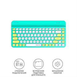 Клавиатура A4Tech Fstyler FBK30 зеленый USB беспроводная BT/Radio slim Multimedia (FBK30 AVO   10045 - фото 51422599
